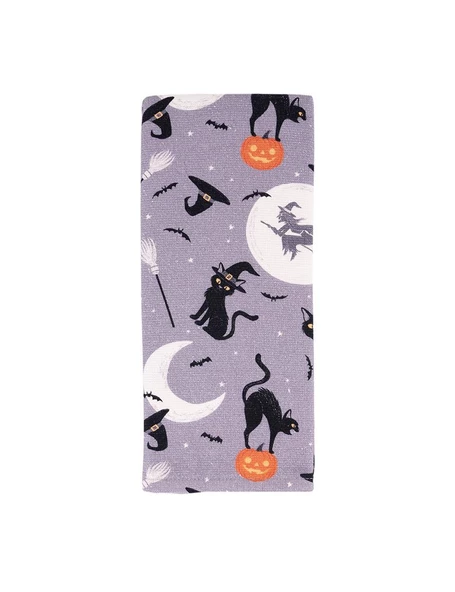 %100 Pamuk İkili 40x66 cm Halloween Desenli El & Yüz Havlu Seti Baveno - 8