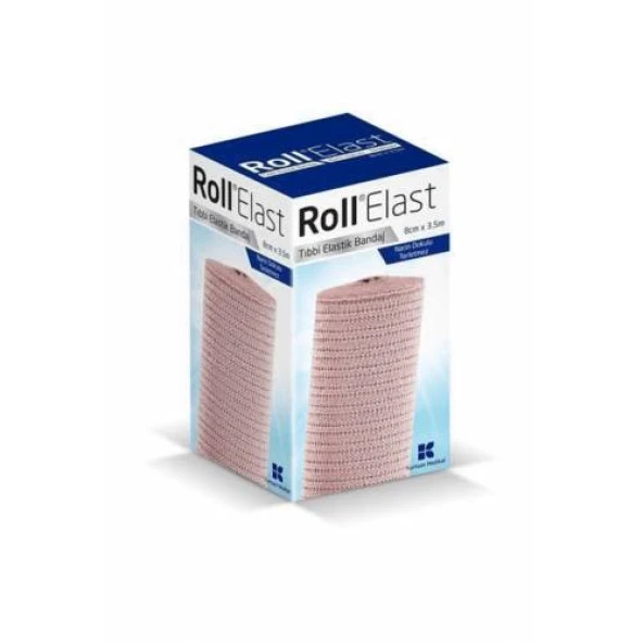 Roll Elast Bandaj Ten Rengi 8 Cm X 3,5 M