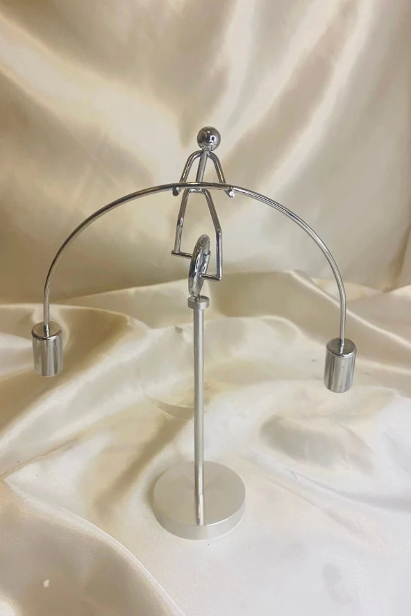 Sallanan Adam Metal Stres Denge Biblosu Tek Teker Bisiklet ürün görseli