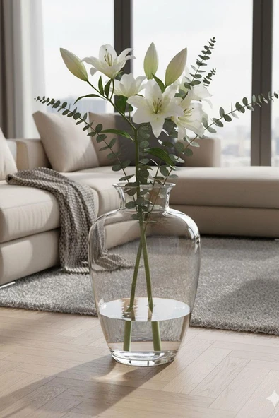 Paşabahçe Büyük Boy Kristal El İmalatı Ağır Vazo 18215 131546 18215 ürün görseli 1