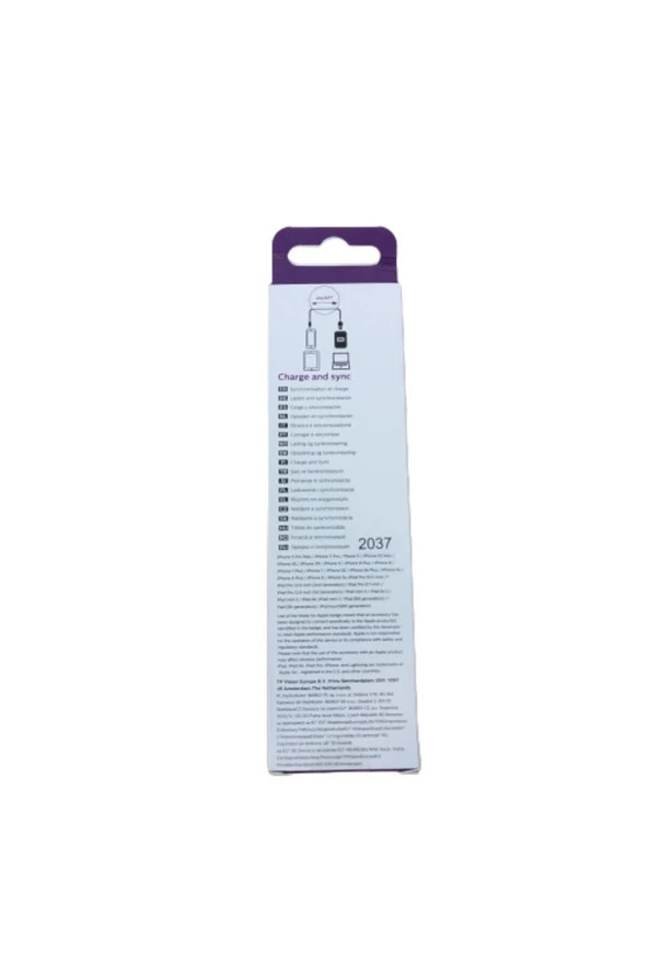 Philips MFI Apple Lisanslı İphone 7 3in1 Micro Usb-Lightining-Type-C Hızlı Şarj ve Data Kablosu 2m Siyah DLC3106T - 3