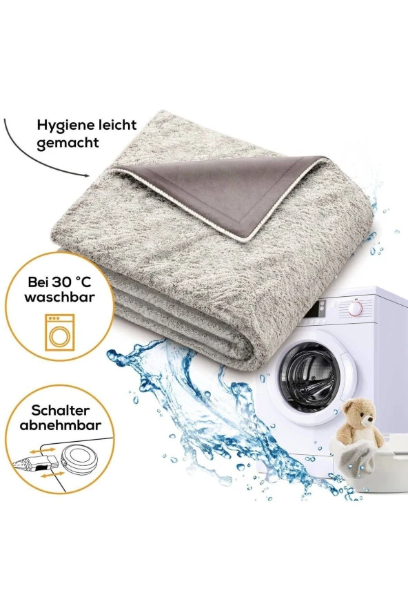 Hd 150 Xxl Nordic Cosy Taupe Elektrikli Battaniye - Resim 2