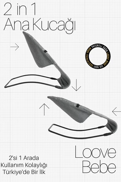 LOOVE LÜX ANAKUCAĞI GRİ - 2