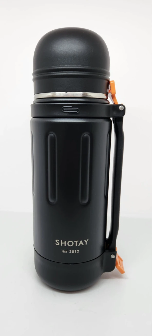 Shotay Take Trıp ST-8255 1200ml Matara Siyah - Turuncu