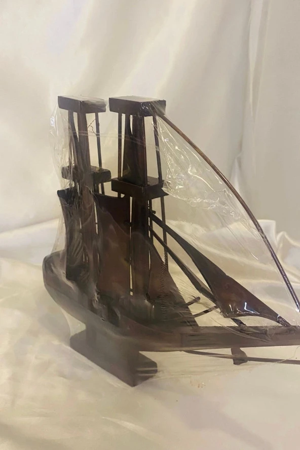 Ahşap El İşi Yelkenli Gemi Taka - Resim 2