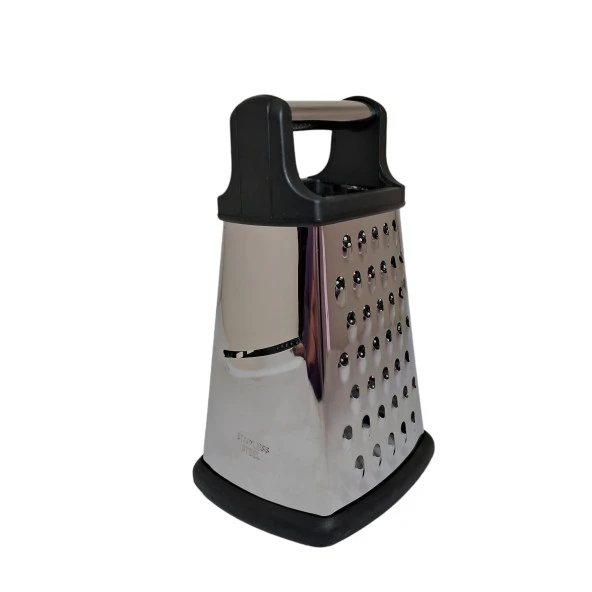 Lüx Saplı 4 köşe Rende 20 Cm Kutu Rende 3 Fonksiyonlu Kule Rende Peynir Sebze Patates Rende - Resim 4