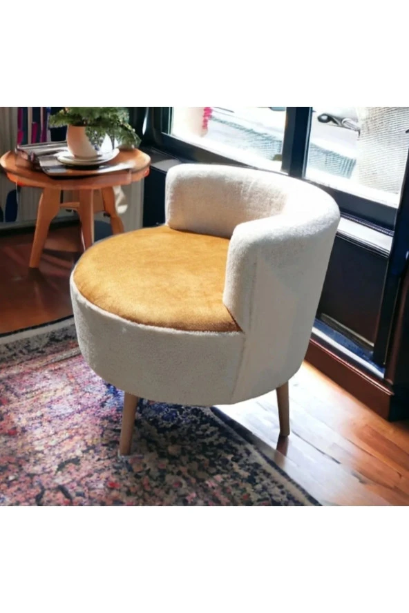 BEYLERBEYİ Çay Seti Tekli Koltuk, Berjer (SALON, BALKON, OFİS) Krem BERJER - 2