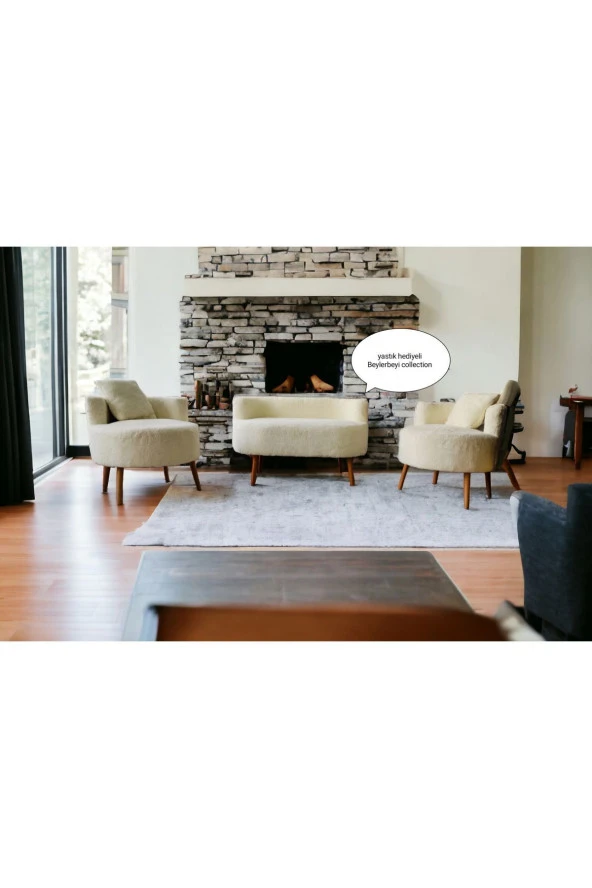 BEYLERBEYİ Çay Seti koltuk takımı - Ofis - Balkon - Kafe- Bahçe- Salon Mobilyası - 4