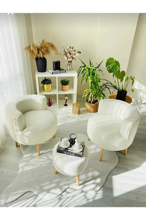 BEYLERBEYİ Köşe Takım,çay Seti Ikili Koltuk Berjer Ve Puf Takımı (SALON, BALKON, OFİS) 3 Lü Takım