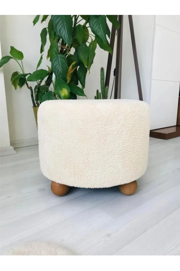 BEYLERBEYİ Puf El Yapımı Puf Kedi Yatağı Makyaj Masası Pufu Salon Pufu Oturma Odası - Resim 3