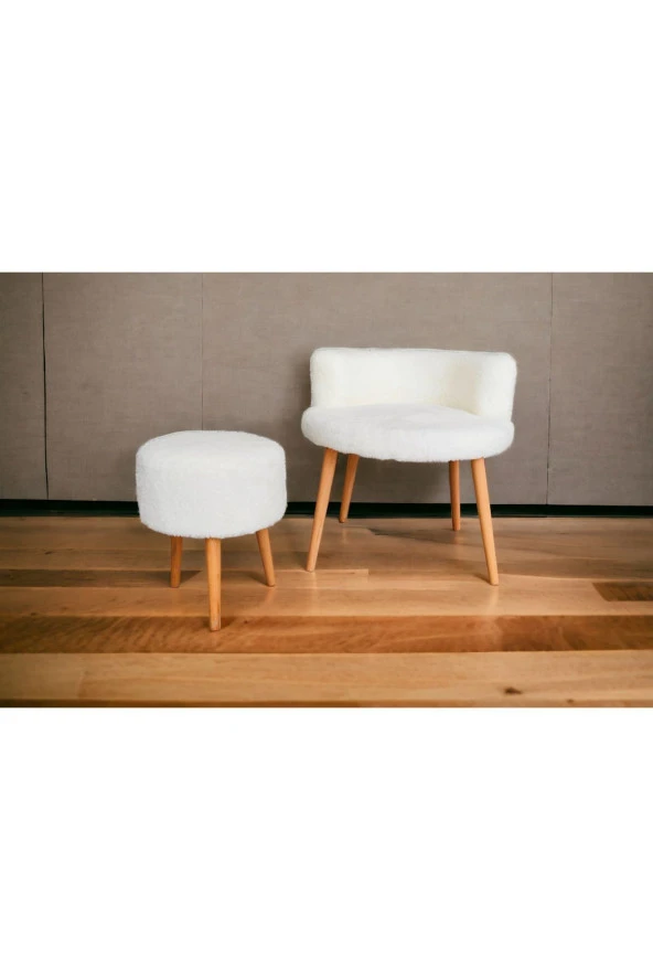 BEYLERBEYİ koltuk ve puf , ikili takım - Resim 3