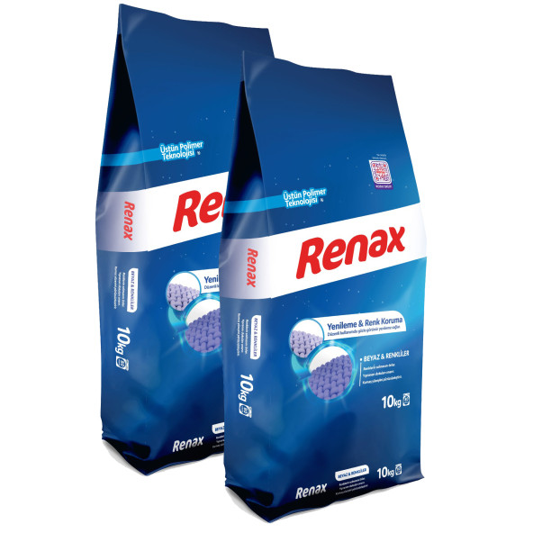 RENAX Toz Çamaşır Deterjanı 10 Kg - 2 Li Paket