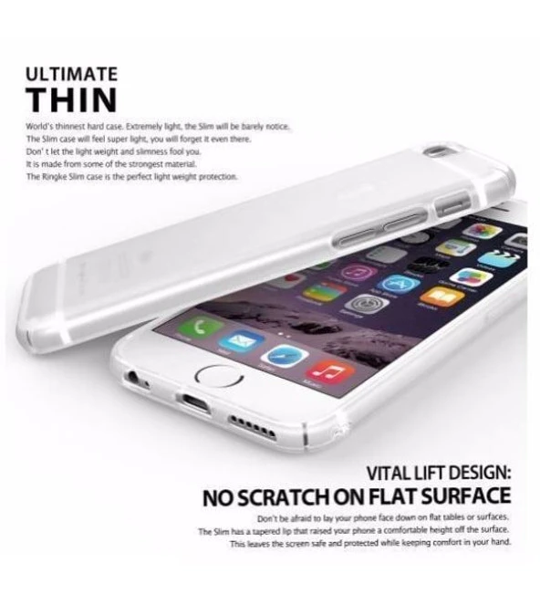 Ringke Slim Frost iPhone 6S/6 Kılıf Orjinal - Frost White
