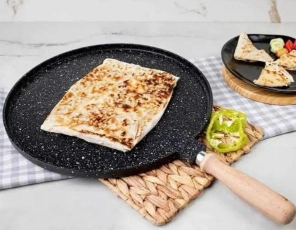 Öztef 36 cm Döküm Sığ Gözleme Tavası