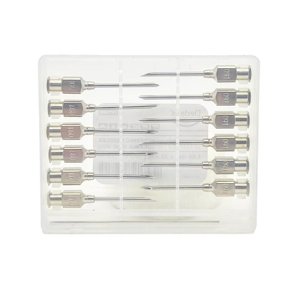Veteriner Çelik İğne Enjektör Ucu 1.60 mm x 25 mm - 3