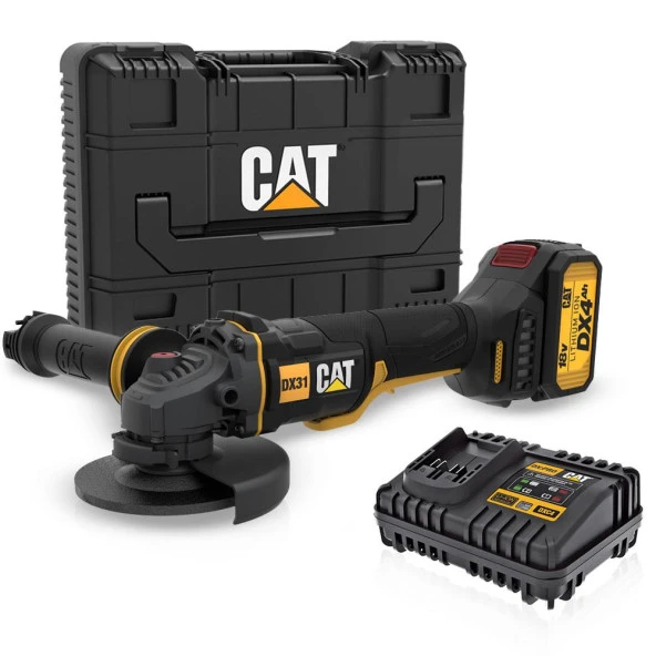 CAT DX31 18Volt/4.0Ah Li-ion Tek Akülü 115mm Kömürsüz Profesyonel Avuç Taşlama