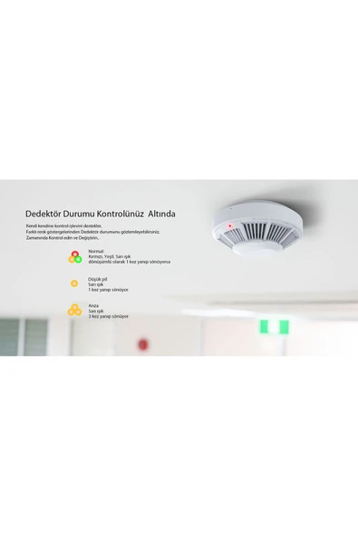 HY-SSA01 Photoelectric Kombine Kablosuz Duman & ISI Dedektörü ve Alarmı - Resim 6