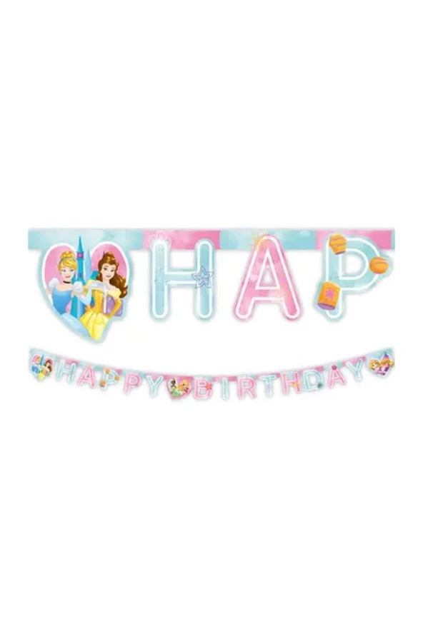 Disney Princess Happy Birthday Banner