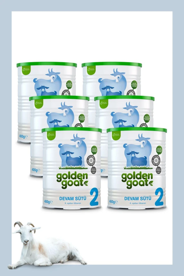 Golden Goat Keçi Devam Sütü 2 Numara 400 Gr 6'Lı Paket