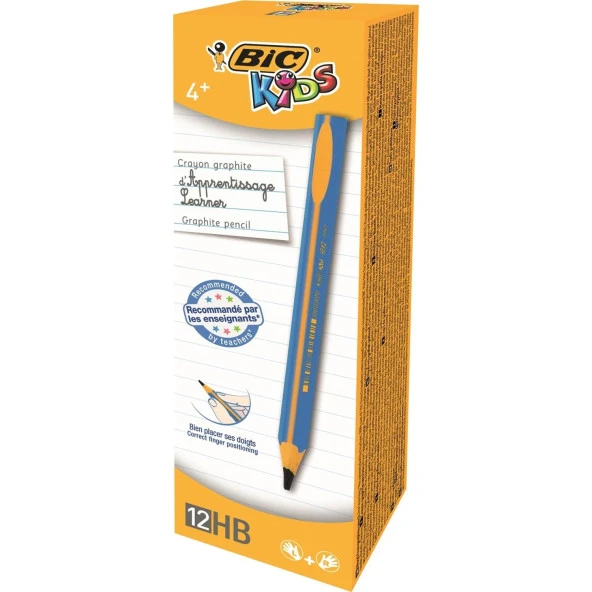 Bic Kids Evolution Üçgen Jumbo İlk Yazım Kalemi 12 Adet Mavi