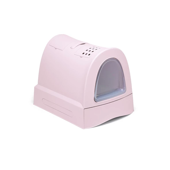 Imac Zuma Çekmeceli Kapalı Kedi Tuvaleti Pembe