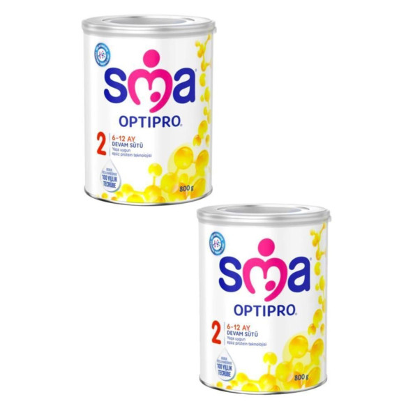 SMA 2 Numara Optipro Çocuk Devam Sütü 800 gr 2'li