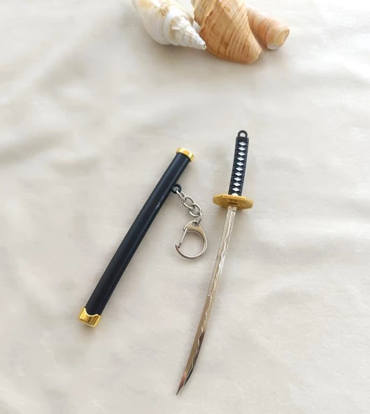 Anahtarlık Anime One Piece Zoro Kılıç Katana Anahtarlık Aksesuar Çanta Süsü - 10