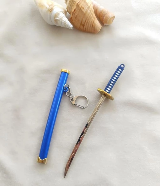 Anahtarlık Anime One Piece Zoro Kılıç Katana Anahtarlık Aksesuar Çanta Süsü - 4