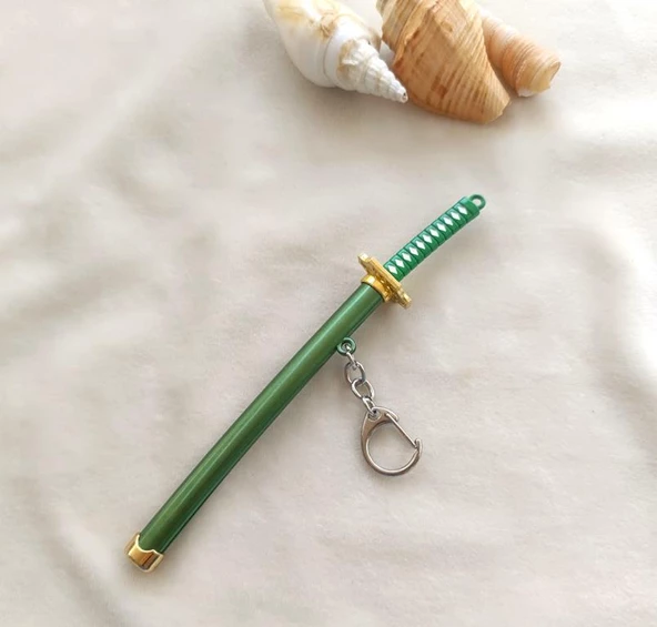 Anahtarlık Anime One Piece Zoro Kılıç Katana Anahtarlık Aksesuar Çanta Süsü - 5