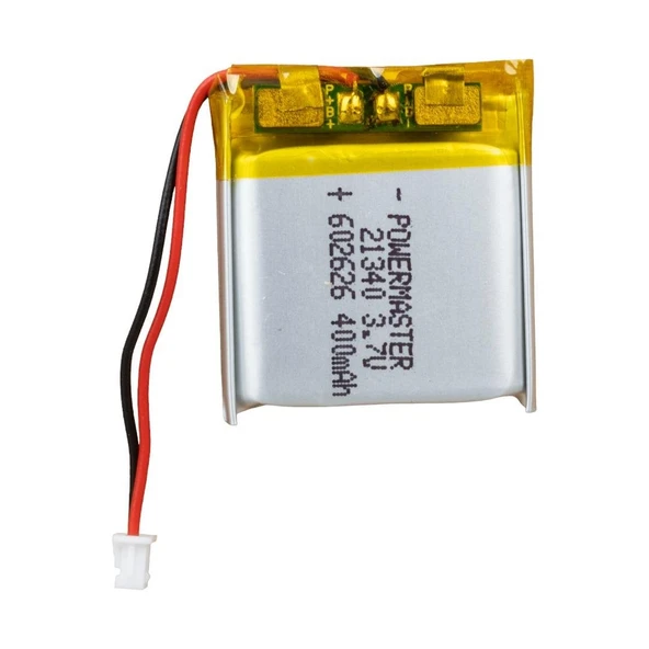 Powermaster 3.7 Volt 400 Mah Lityum Polimer Şarjlı Pil 6X26X26 mm Akıllı Saat Kulaklık Pili