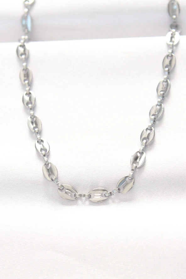 316L Çelik Silver Renk Gemici Zincir Kolye - EBJ240521W24278 ürün görseli