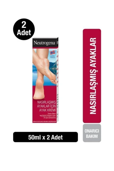Norveç Formülü Nasırlaşmış Ayaklar İçin Ayak Kremi 50 ml x2
