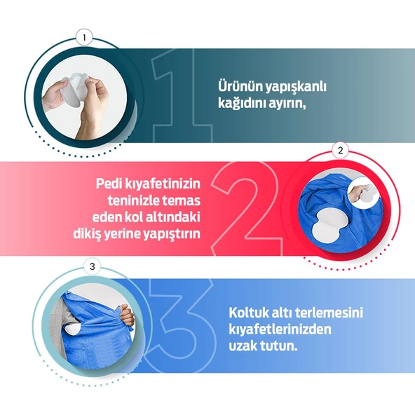 KOLPED Koltuk Altı Pedi  Ter Emici Yapraklar 84 ADET ( 6 Kutu) - 5