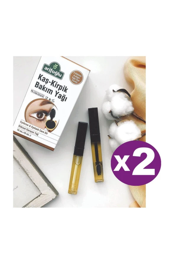 Kaş - Kirpik Bakım Yağı 10ml*2 | 2 Kutu Toplam 40 ml