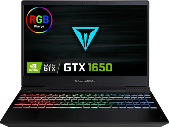 Casper Excalibur G770.9300-8EH0X Intel Core i5 9300H 8GB 480GB SSD GTX1650 Freedos 15.6" FHD Taşınab