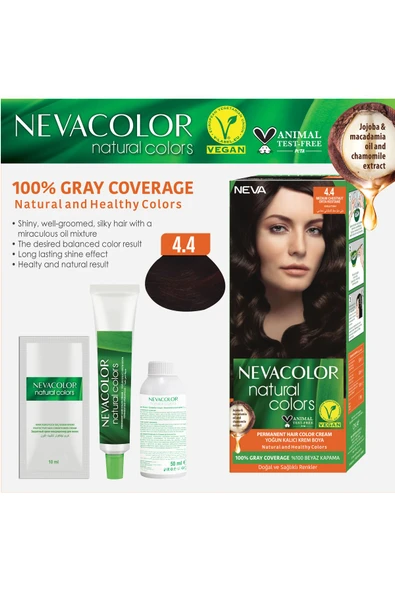 Natural Saç Boyası Seti 4.4 Orta Kestane - 2
