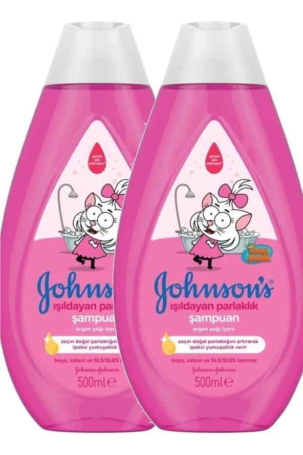 JOHNSON'S Kral Şakir Işıldayan Parlaklık 500 ml Şampuan 2 Adet