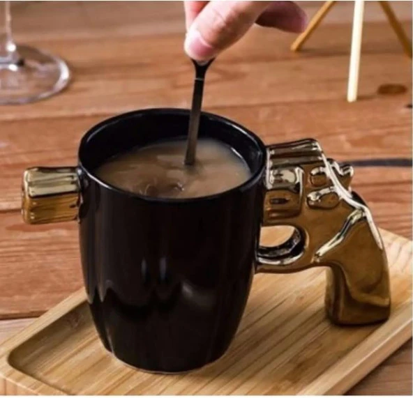 Kupa Fincan Kahve Fincanı 300 ml Tasarım Bardak Çay Su Bardağı - 4