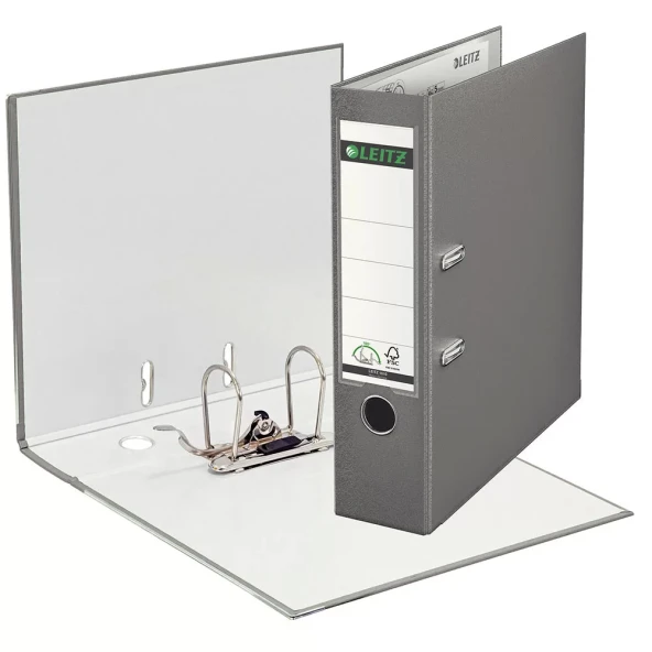 Leitz 1010 Gri Geniş Plastik Klasör