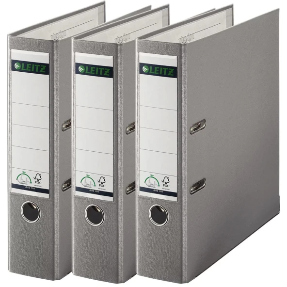Leitz 1010 Gri Geniş Plastik Klasör - 3