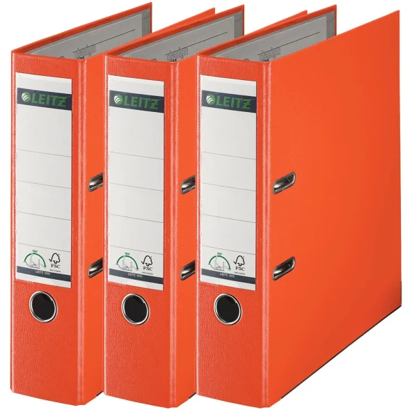 Leitz 1010 Turuncu Geniş Plastik Klasör - Resim 3