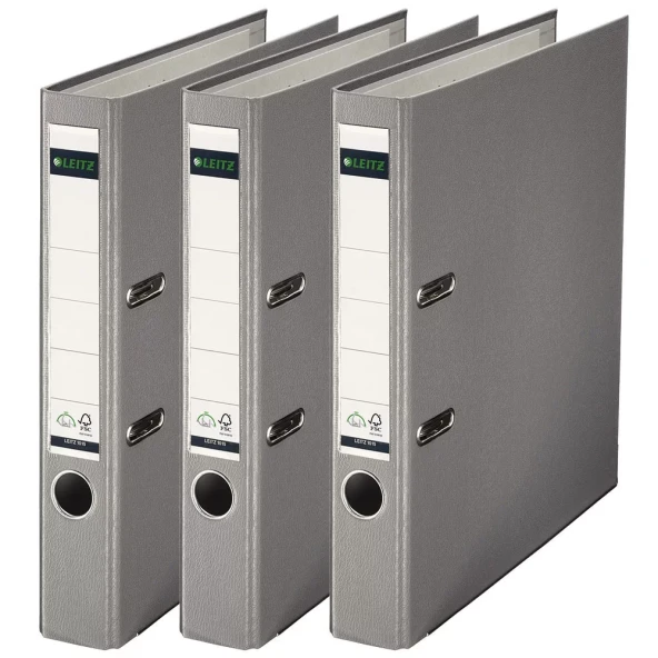 Leitz 1015 Gri Dar Plastik Klasör - Resim 2