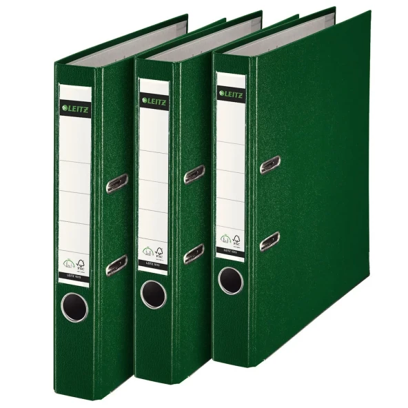 Leitz 1015 Yeşil Dar Plastik Klasör - Resim 2