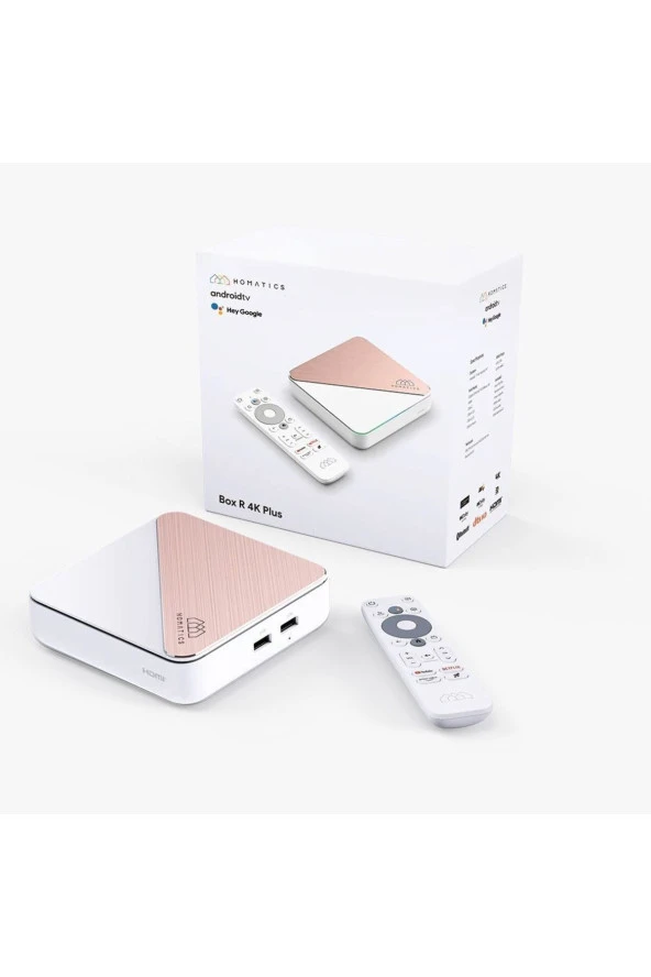 Homatics Box R 4K Plus Lisanslı Android Tv Box ( 4 Gb Ram / 32 Gb Depolama) ( Rose Gold) - 2