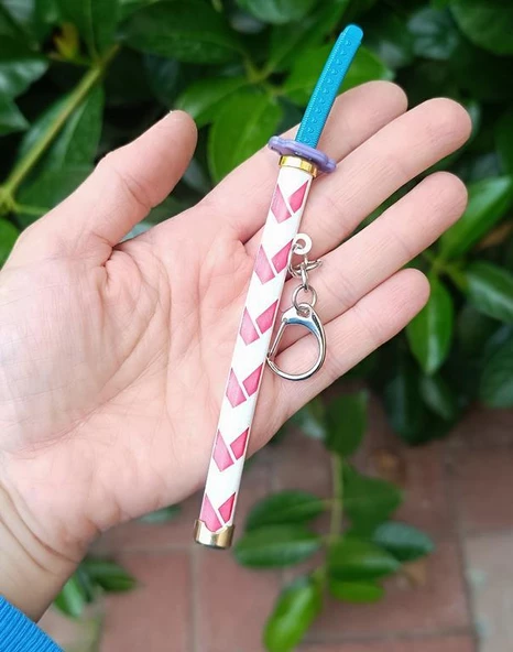 Anahtarlık Anime Demon Slayer Kılıç Katana Anahtarlık Aksesuar Çanta Süsü - 2