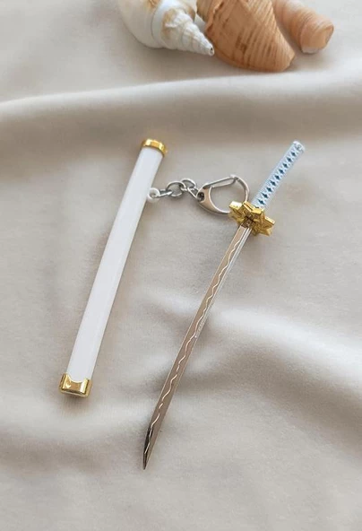 Anahtarlık Anime Demon Slayer Kılıç Katana Anahtarlık Aksesuar Çanta Süsü - 6