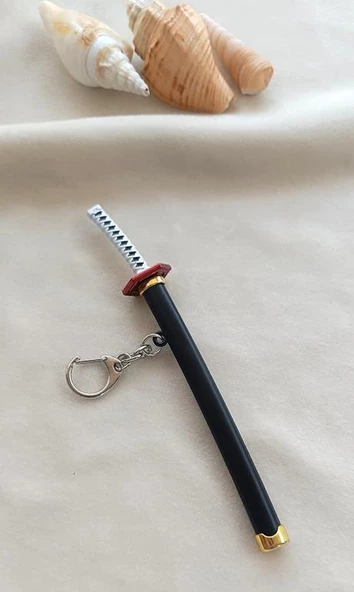 Anahtarlık Anime Demon Slayer Kılıç Katana Anahtarlık Aksesuar Çanta Süsü - 10