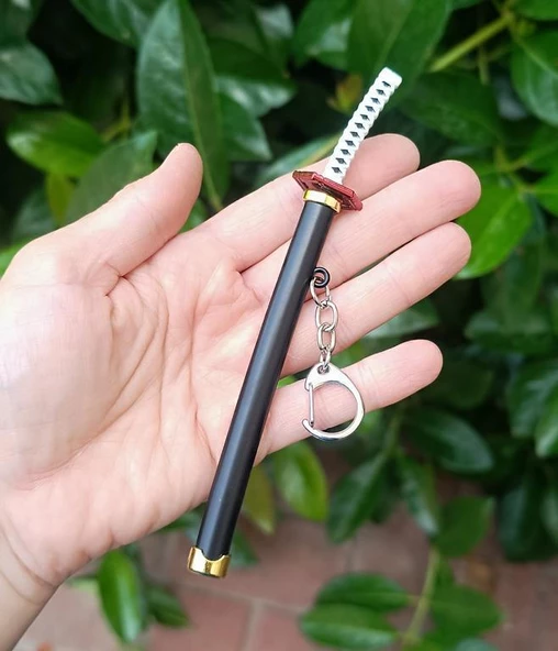 Anahtarlık Anime Demon Slayer Kılıç Katana Anahtarlık Aksesuar Çanta Süsü - 11