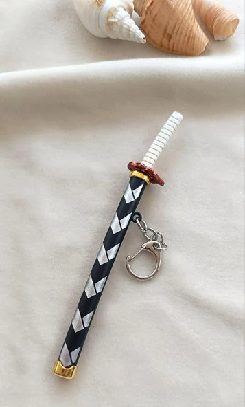 Anahtarlık Anime Demon Slayer Kılıç Katana Anahtarlık Aksesuar Çanta Süsü - 7