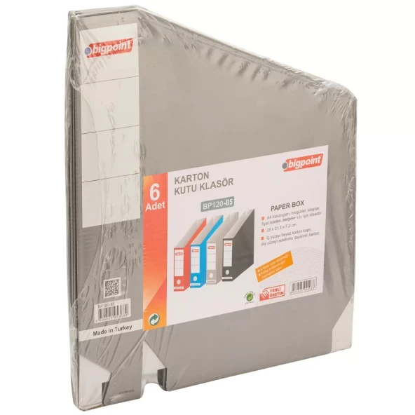 Bigpoint Karton Kutu Klasör Gri - 2